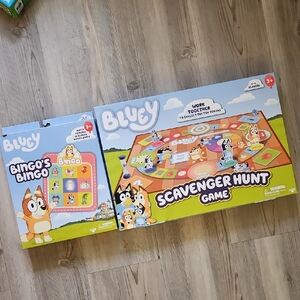 NWT Bluey Scavenger Hunt and Bingo's Bingo Game Set Bundle, 2 Games For 1$!!!